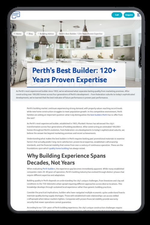 Plunkett Homes expert content article