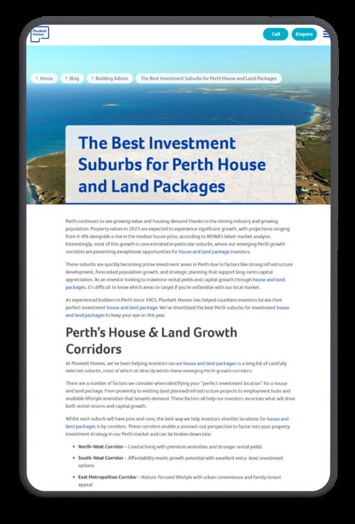 Plunkett Homes buyer guide content