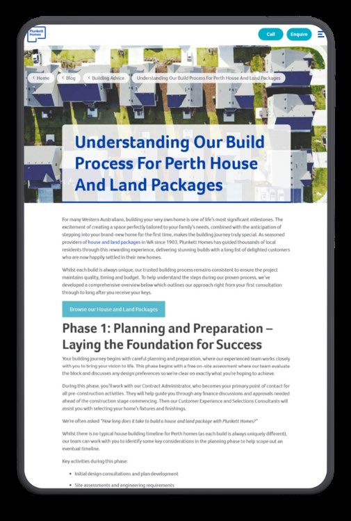 Plunkett Homes E-E-A-T article